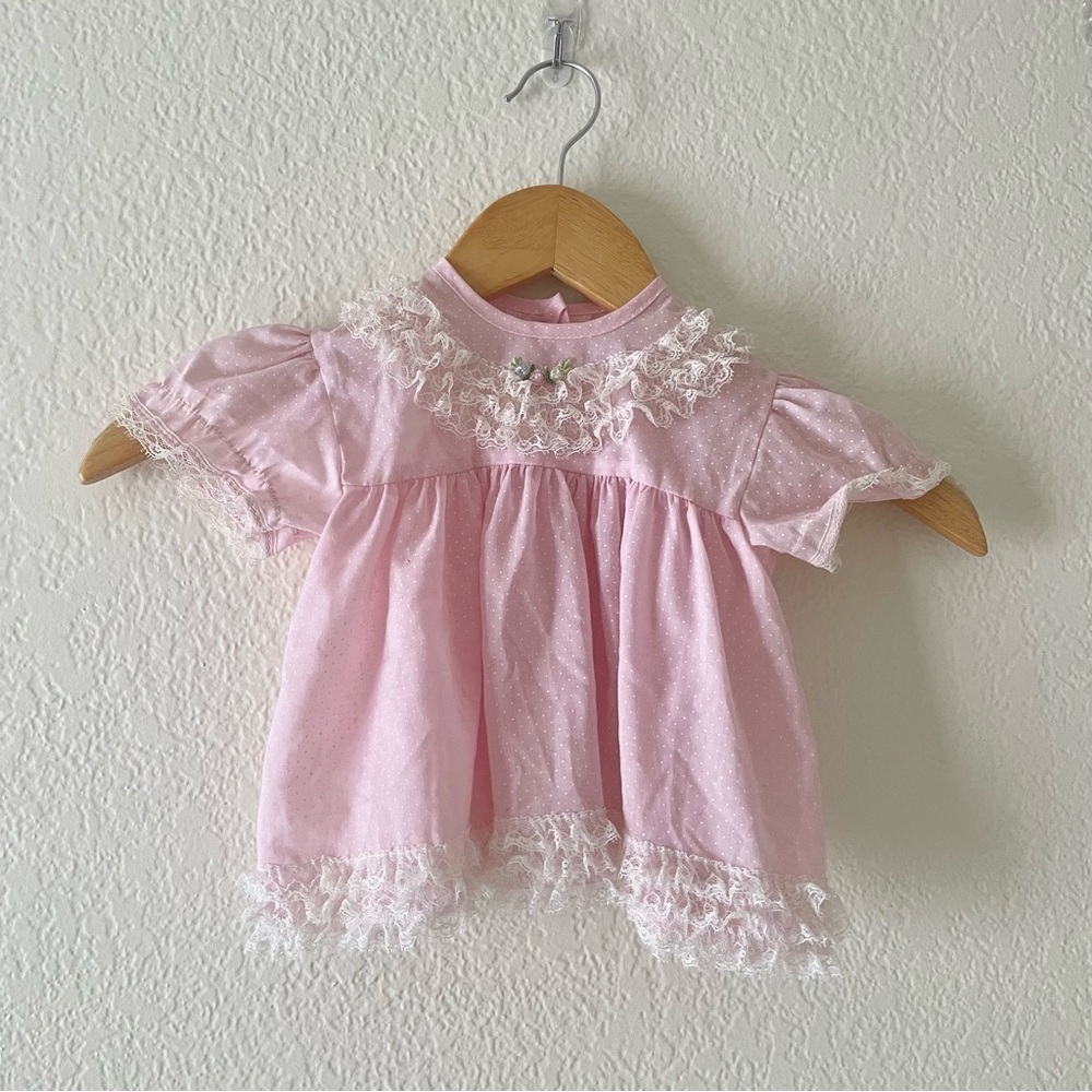Little Girls Vintage lace detail Top